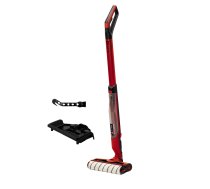 Einhell 3437110 - Bezvadu cieto grīdu tīrītājs, 18 V, 290 mm birste, pastiprinātāja režīms, pašattīrīšanās funkcija, kontrolējama ūdens padeve, bez akumulatora