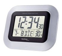 Technoline WS 8005 - Digitāls sienas pulkstenis ar temperatūras sensoru, sudraba krāsā