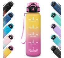 HoneyHolly - 1L ūdens pudele ar motivējošu laika marķējumu