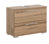 Schildmeyer Carlos 148599 - Vannas istabas skapītis ar vietu izlietnei, rustikāla ozolkoka apdare, 80,2 x 59,1 x 35 cm