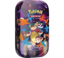 Pokémon TCG: Mini-Tin Box Mega Heroes ar Mega-Kangama – Kāršu spēle, 1 uzlīme, 1 attēlkārte un 2 pastiprinātāju komplekti