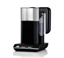 Bosch TWK8613P - Bezvadu elektriskā tējkanna ar temperatūras izvēli un uzsildes funkciju, 1,5 l, 2400 W, melna