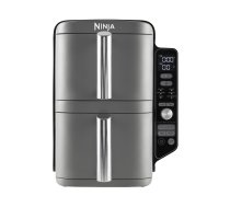 Ninja Double Stack XL SL400EU - Karstā gaisa fritieris/ Aerogils ar diviem groziem, 9,5L, pelēks