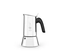 Bialetti New Venus - itāļu espresso kafijas kanna no nerūsējošā tērauda, 2 tasēm, 85 ml