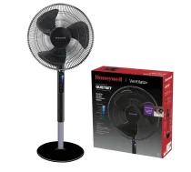 Honeywell QuietSet HSF600BE4 - Grīdas ventilators ar tālvadības pulti un 5 ātruma iestatījumiem