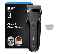 Braun 300s Series 3 - elektriskais skuveklis vīriešiem, pelēks