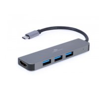 Gembird A-CM-COMBO2-01 USB Type-C 2-in-1 multi-port adapter (Hub + HDMI) A-CM-COMBO2-01