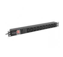 LANBERG PDU RACK POWER STRIP (1U,10A,7X IEC C13,2M) PDU-10I-0200-IEC-BK