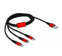 DeLOCK USB Charging Cable 3 in 1 for Lightnin / Micro USB / USB Type-C 1 m
