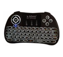 Savio KW-02 keyboard RF Wireless QWERTY English Black