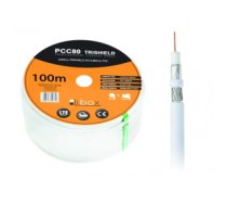 Libox Kabel koncentryczny PCC80 100m coaxial cable RG-6/U White PCC80