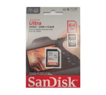 Atmiņas karte Sandisk Ultra SDXC 64GB SDSDUNB-064G-GN6IN