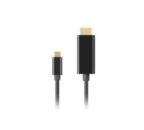 LANBERG CABLE USB-C(M)->HDMI(M) 0.5M 4K 60HZ BLACK CA-CMHD-10CU-0005-BK