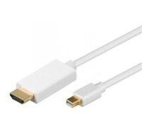 Goobay 2m Mini DisplayPort - HDMI Cable White