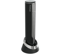 Prestigio Maggiore, smart wine opener, 100% automatic, opens up to 70 bottles without recharging, foil cutter included, premium design, 480mAh battery, Dimensions D 48*H228mm, black + silver color. PWO104SL PWO104SL