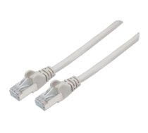 Intellinet Network Patch Cable, Cat6A, 0.5m, Grey, Copper, S/FTP, LSOH / LSZH, PVC, RJ45, Gold Plated Contacts, Snagless, Booted, Polybag