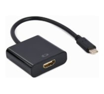 Adapteris Gembird USB Type-C Male - HDMI Female 4K@30Hz 15cm Black A-CM-HDMIF-03