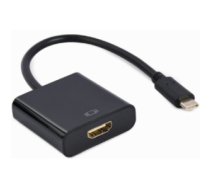 Adapteris Gembird USB Type-C Male - HDMI Female 4K@60Hz 15cm Black A-CM-HDMIF-04