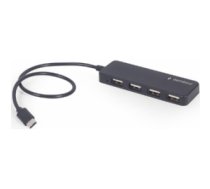 USB Centrmezgls Gembird 4-port USB Type-C Black UHB-CM-U2P4-01