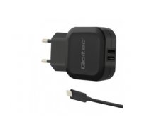 Qoltec 50188 mobile device charger Indoor Black