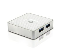 Conceptronic HUBBIES03W interface hub USB 3.2 Gen 1 (3.1 Gen 1) Type-A 5000 Mbit/s White