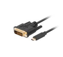 Lanberg CA-CMDV-10CU-0005-BK video cable adapter 0.5 m USB Type-C DVI-D Black CA-CMDV-10CU-0005-BK