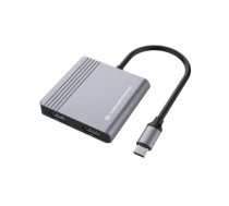 Conceptronic DONN13G notebook dock/port replicator Wired USB 3.2 Gen 1 (3.1 Gen 1) Type-C Grey