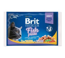 BRIT Premium Cat Fish Plate - wet cat food - 4x100g