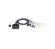 Aten CS22DP-AT KVM switch Black