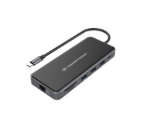 Conceptronic DONN15G dokstacija Vadu USB 3.2 Gen 1 (3.1 Gen 1) Type-C Pelēks