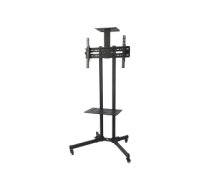 Maclean MC-661 Trolley TV Stand with Mounting Bracket and 2 Shelfs MC-661