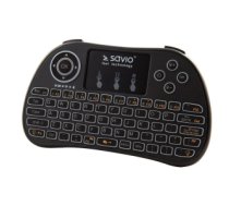 Savio KW-02 keyboard RF Wireless QWERTY English Black