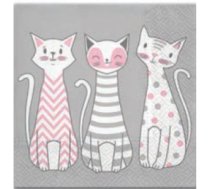 SALVETES 33X33 GLAM CATS, Paw Decor Collection PL11TL699000