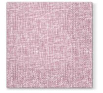 SALVETES 33X33CM LINEN STRUCTURE ROSA, Paw Decor Collection PL11SDL120404