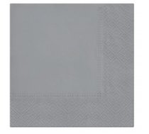 SALVETES 33X33CM UNICOLOR GREY, Paw Decor Collection PL11SDL111053