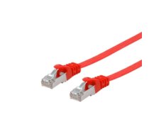 Equip Cat.6A U/FTP Flat Patch Cable, 2.0m, Red