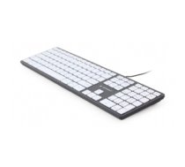 Gembird KB-MCH-02-BKW keyboard USB QWERTY English Black, White