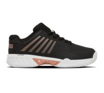 Tennis shoes for women K-SWISS HYPERCOURT EXPRESS 2 HB 072 black/white/rose gold UK4/37EU