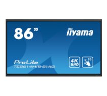 iiyama TE8614MIS-B1AG Signage Display Interactive flat panel 2.17 m (85.6") LCD Wi-Fi 435 cd/m² 4K Ultra HD Black Touchscreen Built-in processor Android 24/7