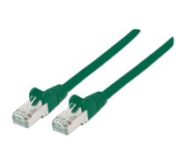 Intellinet Network Patch Cable, Cat6, 0.5m, Green, Copper, S/FTP, LSOH / LSZH, PVC, RJ45, Gold Plated Contacts, Snagless, Booted, Polybag