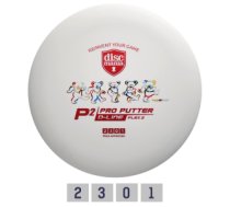 Discgolf DISCMANIA Putter D-LINE P2 FLEX 2 GRATEFUL DEAD White 2/3/0/1