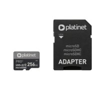 PLATINET microSDXC  SECURE DIGITAL + ADAPTER SD 256GB class10 UIII A2 PMMSDX256UIII PMMSDX256UIII