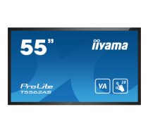 iiyama T5562AS-B1 Signage Display Interactive flat panel 138.7 cm (54.6") VA 500 cd/m² 4K Ultra HD Black Touchscreen Built-in processor Android 8.0 24/7