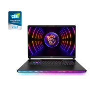 MSI Gaming RAIDER GE78HX 13VH-022 laptop 43.2 cm (17") Quad HD+ Intel® Core™ i9 i9-13950HX 64 GB DDR5-SDRAM 2 TB SSD NVIDIA GeForce RTX 4080 Wi-Fi 6E (802.11ax) Windows 11 Home Black