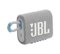 Akcija! JBL ūdensizturīga portatīvā skanda JBL Go 3 ECO, balta