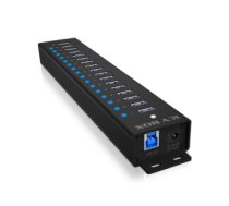 ICY BOX IB-HUB1717-U3 USB 3.2 Gen 1 (3.1 Gen 1) Type-A 5000 Mbit/s Melns