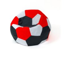 Sako bag pouffe ball white-black-red XXL 140 cm