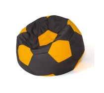 Sako bag pouffe Ball black-yellow L 80 cm