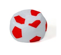 Sako bag pouf Ball white-red L 80 cm