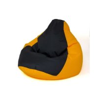 Sako bag pouffe Pear yellow-black L 105 x 80 cm